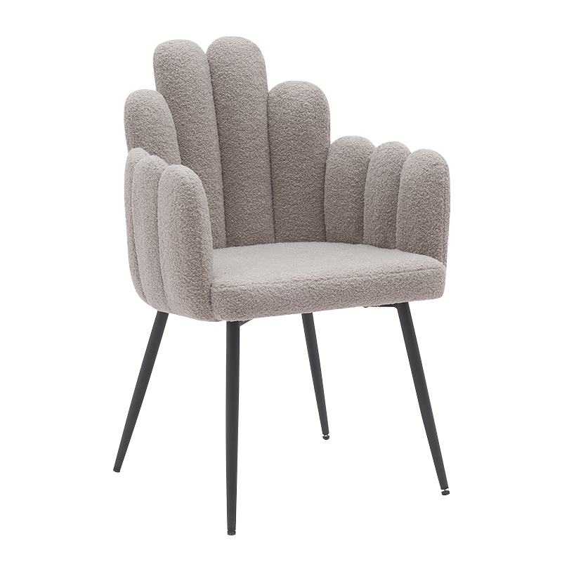 Kerusi Ruang Makan Kaki Logam Kelabu (Y-C14)