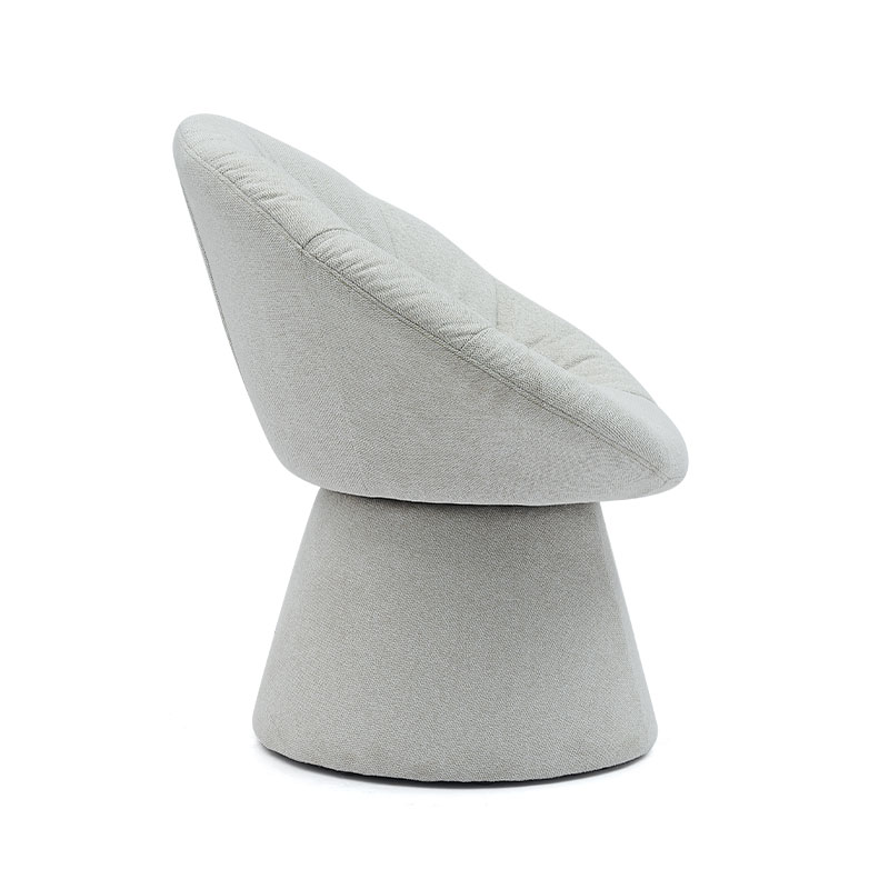 Kerusi Makan Berputar Itali Bergaya Ringkas Kerusi Berlengan Asas Bulat Kerusi Santai untuk Hotel Ruang Tamu(GY-644)