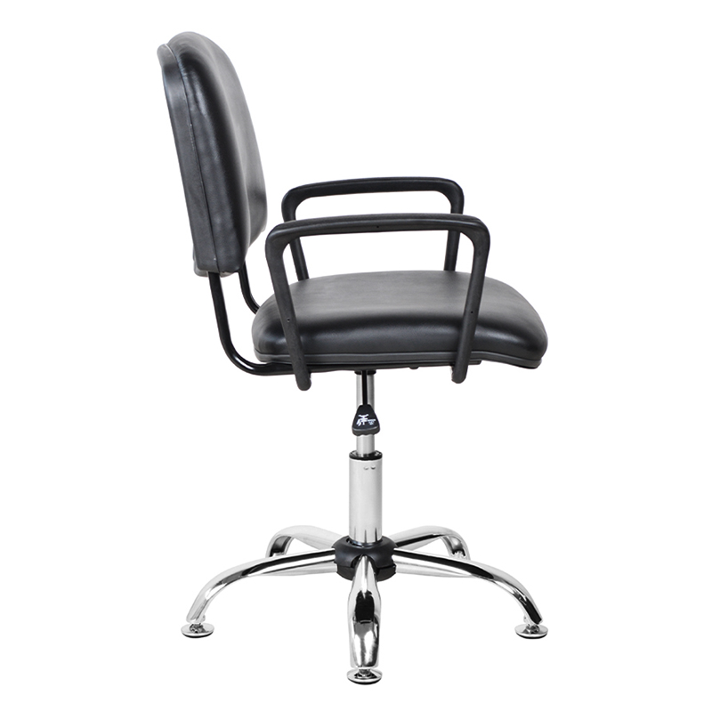 Kerusi Salun Tempat Letak Tangan Logam PU Belakang Bawah dengan Chrome Glide (M-6118)