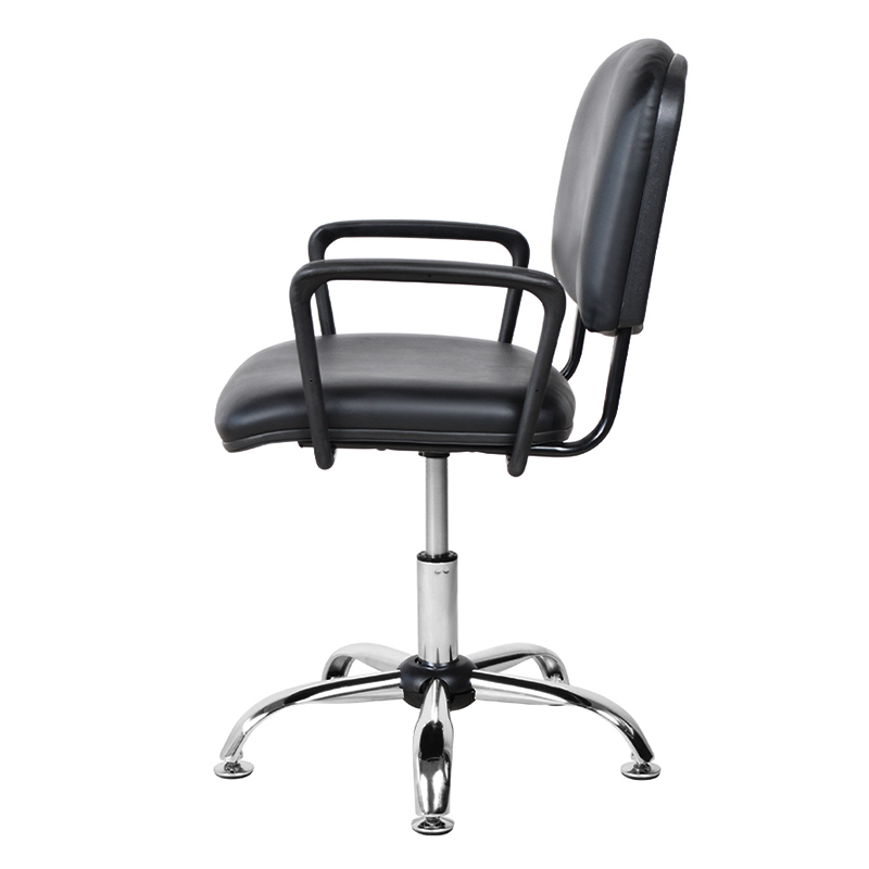 Kerusi Salun Tempat Letak Tangan Logam PU Belakang Bawah dengan Chrome Glide (M-6118)