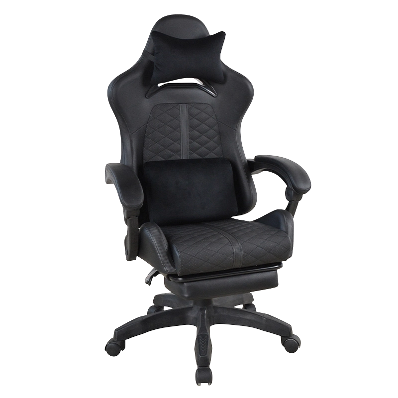 PP boleh laras Armrests High Back Gamer Chair dengan alas kaki (T-7137)