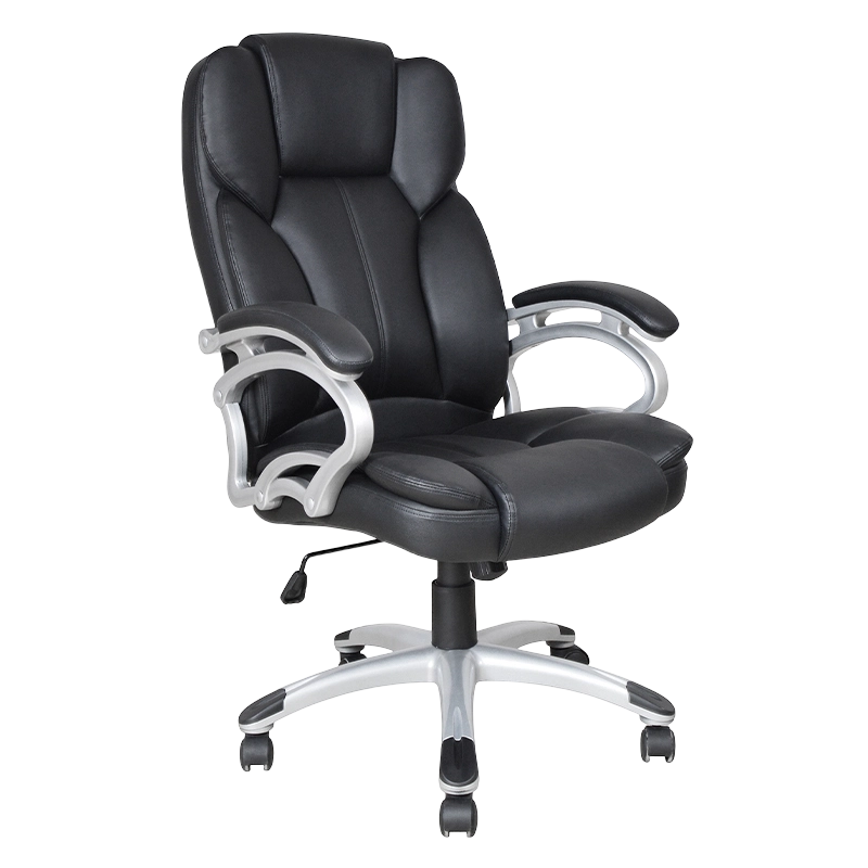 Tempat Duduk Pejabat Eksekutif Alas Tetap Belakang Tinggi Hitam (Y-2825)