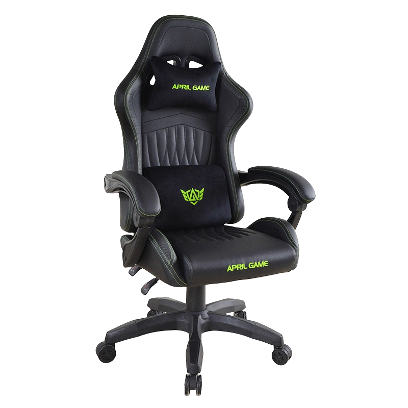 Tempat letak tangan boleh laras PP Kerusi Permainan Kulit Berbaring (T-7130)