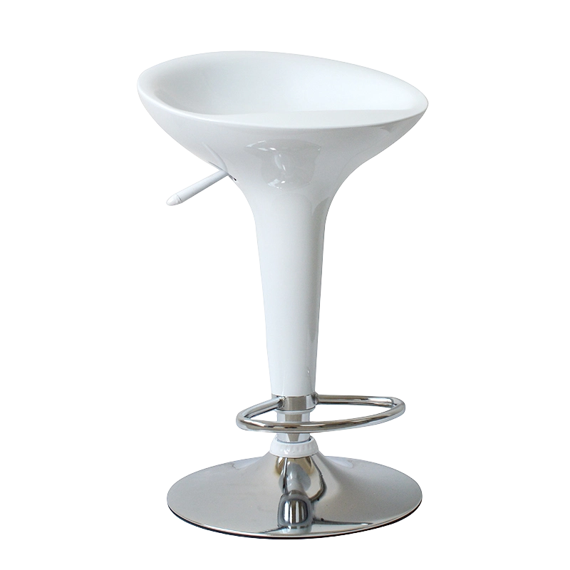 Kerusi Bar Bangku Lif Pusing Plastik ABS Putih (GY-901)